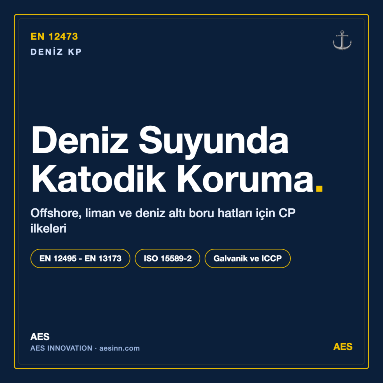 EN 12473 deniz suyunda ve deniz yapılarında katodik koruma bilgilendirme