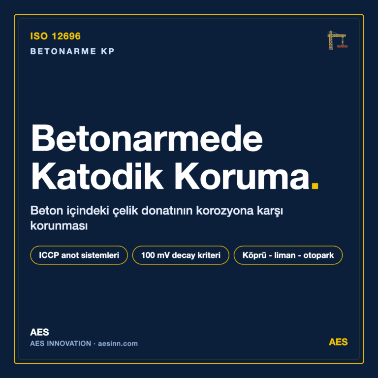 ISO 12696 betonarme yapılarda katodik koruma bilgilendirme